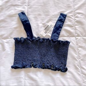 Urban outfitters denim crop top